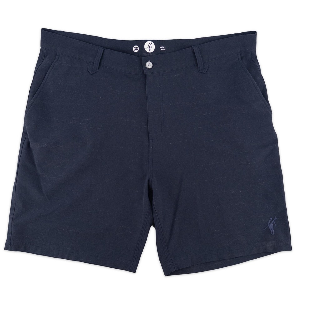 Toes on the Nose Mens 38 Hybrid Shorts Navy Blue Stretch Performance Surf